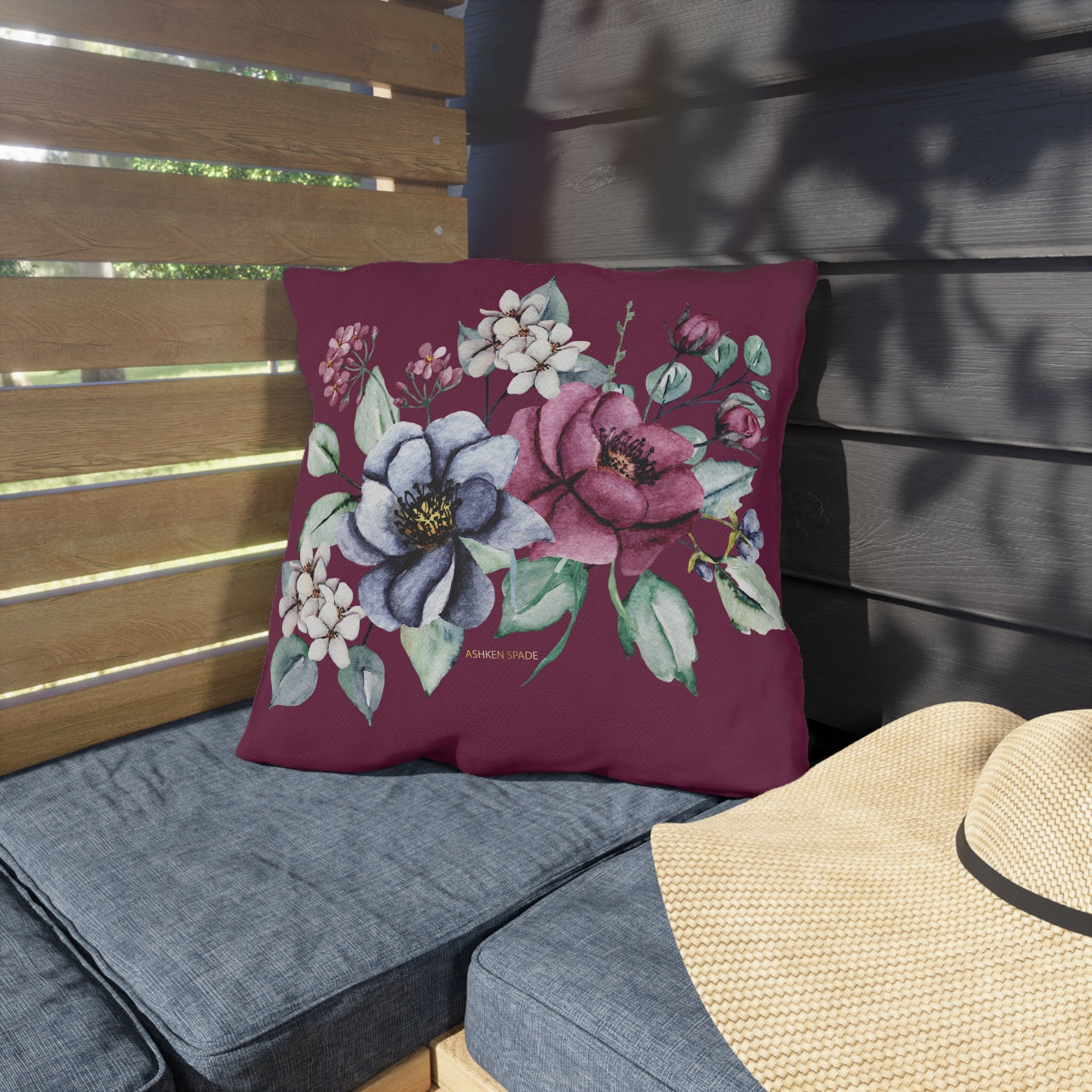 Red & Cushion green cushion