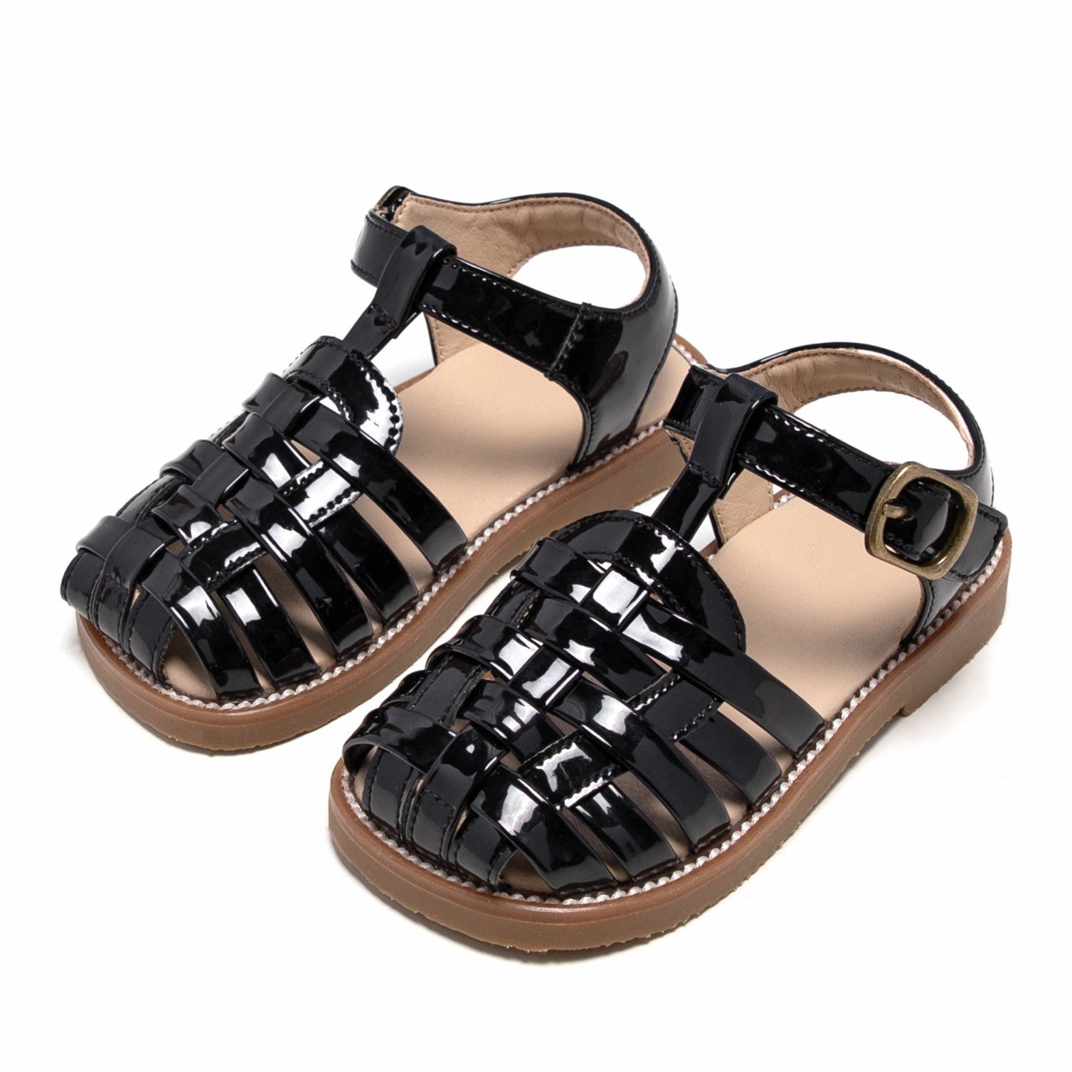 Summer Girl Retro Closed Toe Woven Sandals