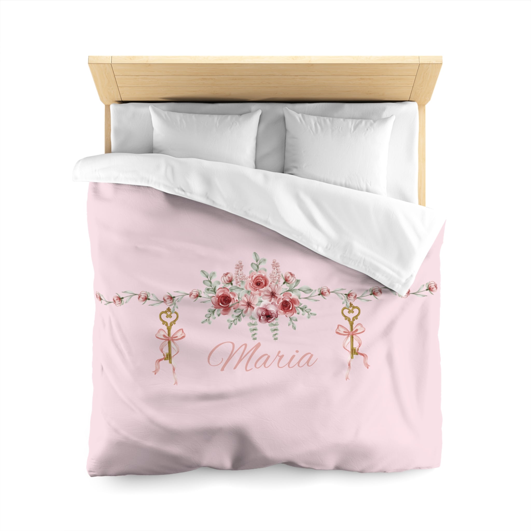 Floral Key Bouquet Duvet Cover