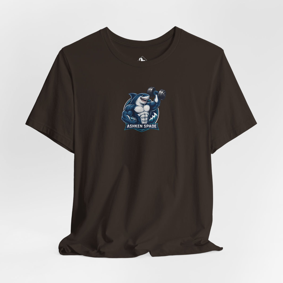 Ashken Spade Shark Weightlifter Personalized Graphic Tee
