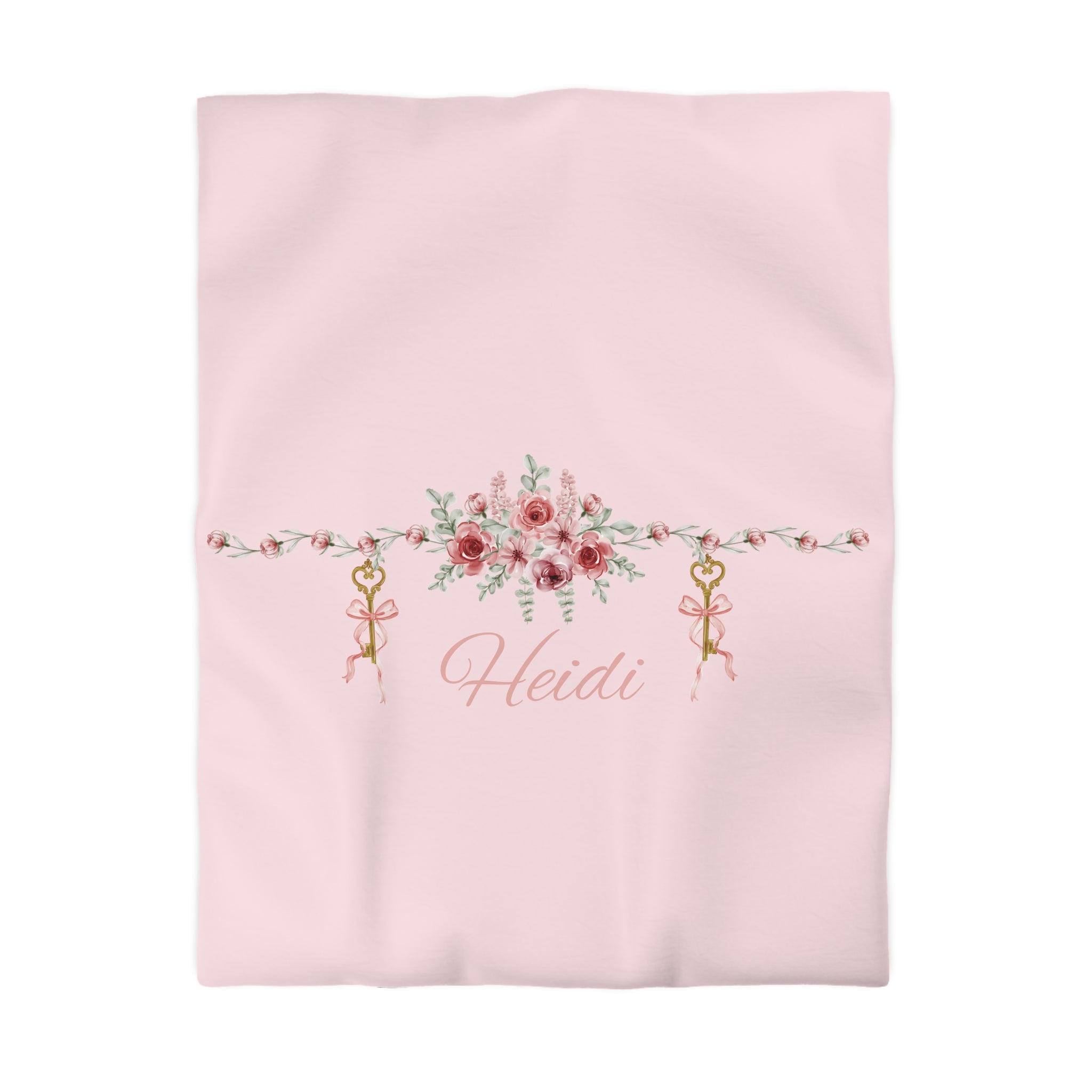 Floral Key Bouquet Duvet Cover