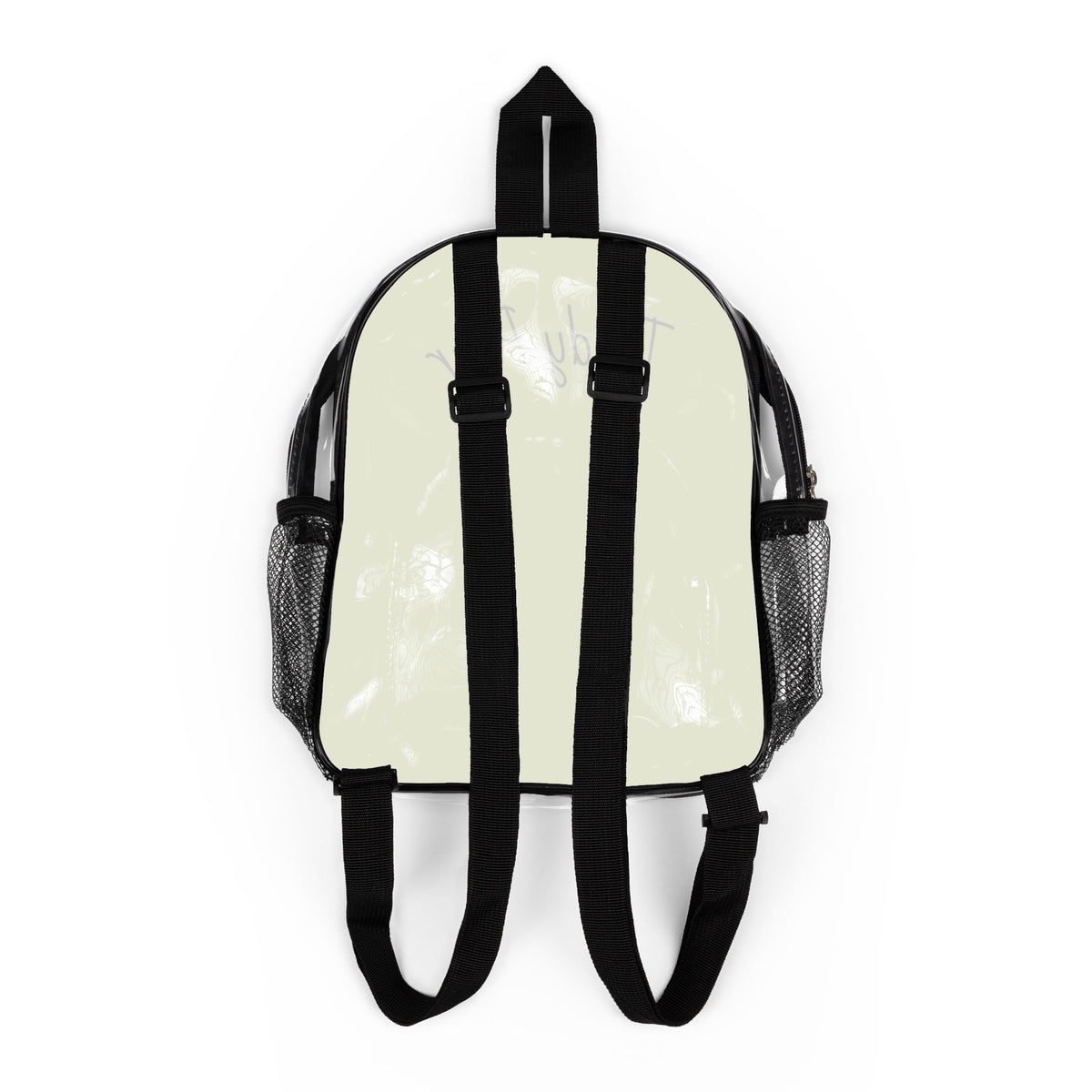 Teddy Pear "Just Roll With It" Clear Backpack
