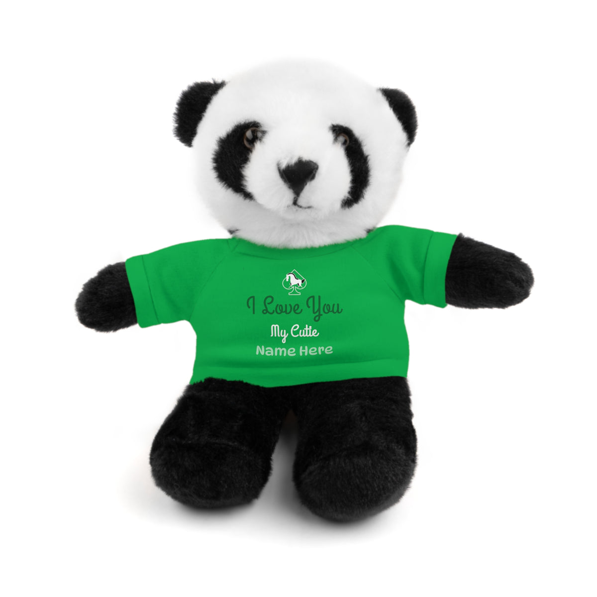 Custom Stuffed Animal with “I Love You” Tee