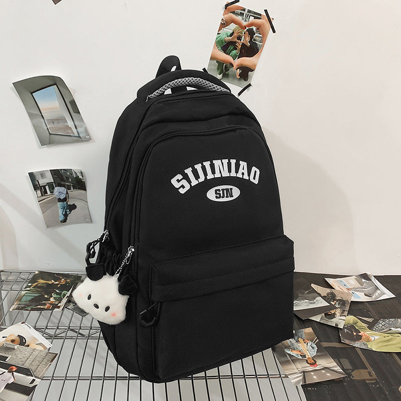College Student Couple Travel Backpack