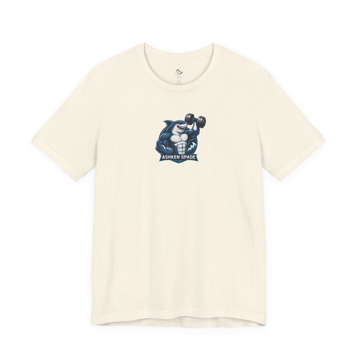 Ashken Spade Shark Weightlifter Personalized Graphic Tee
