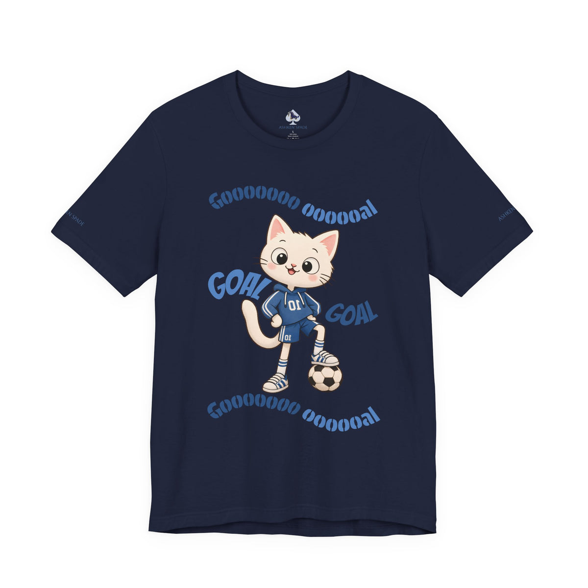 Soccer Cat T-Shirt Kids & Youth Soccer Tee (Custom Name)