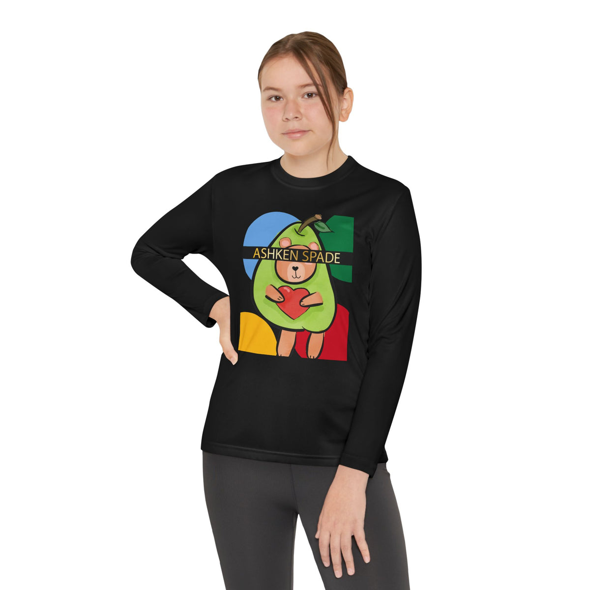 Cute Teddy Pear Character Long Sleeve Tee