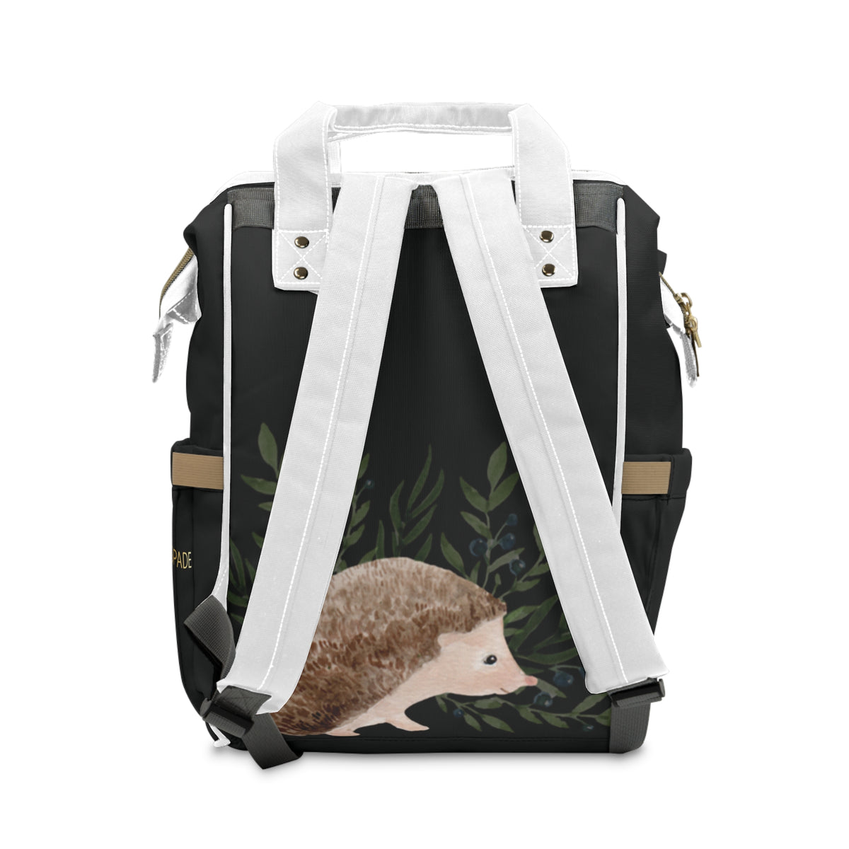 Multifunctional Baby Diaper Bag with Watercolour Bear Design