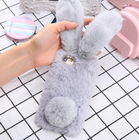 Rabbit Ears Plush Phone Case