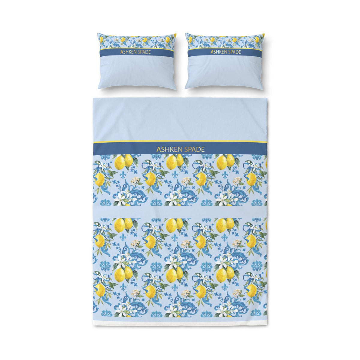 Lemon Floral Quilt Cover Set (3-Piece)