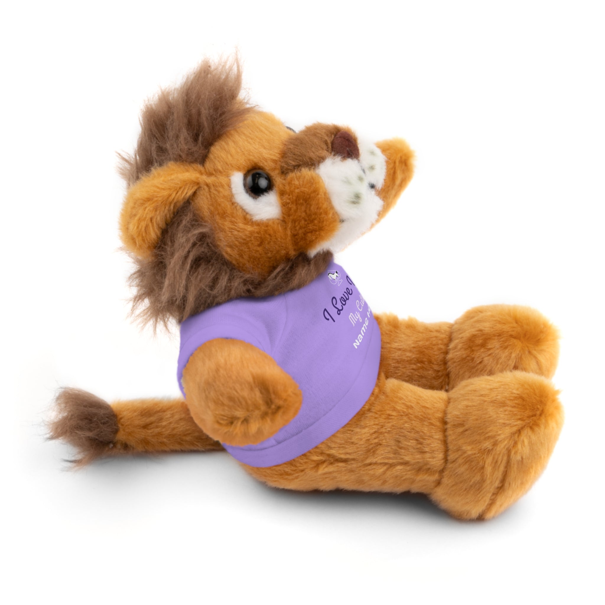 Personalized Teddy Bear with "I Love You" Tee