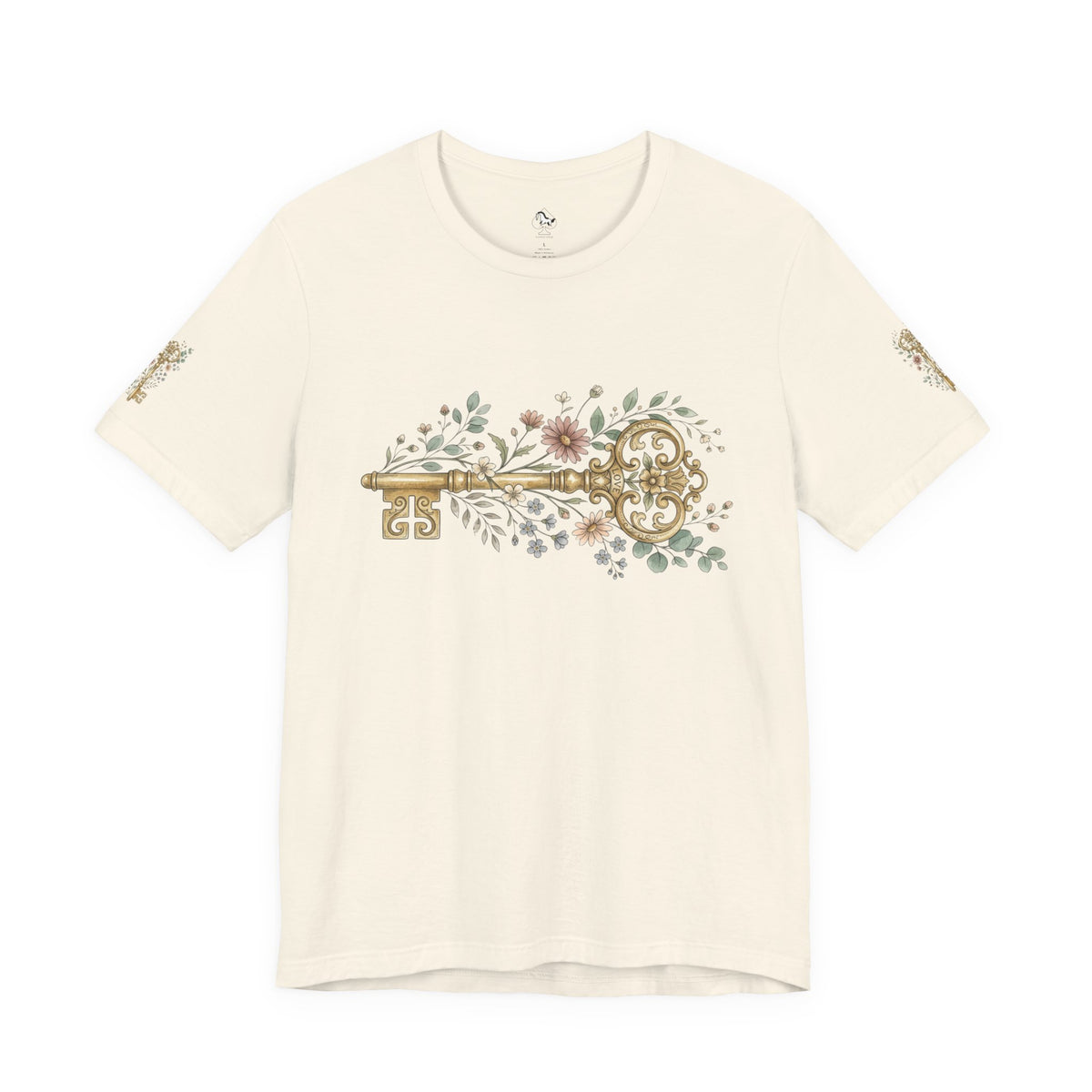 Vintage Floral Key T-Shirt