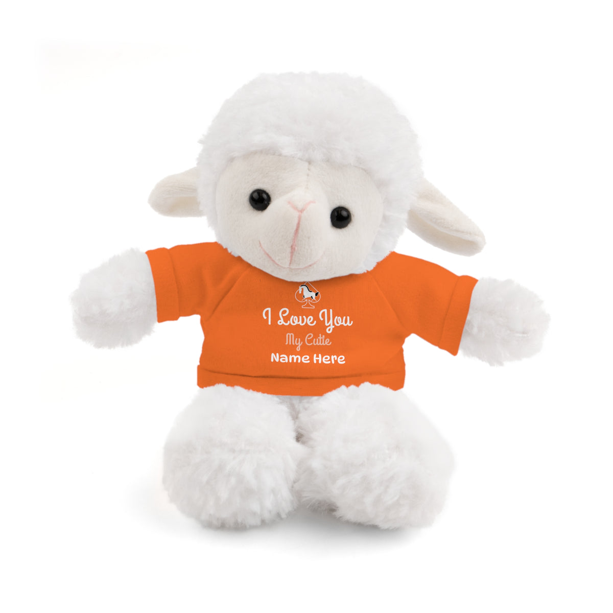 Custom Stuffed Animal with “I Love You” Tee