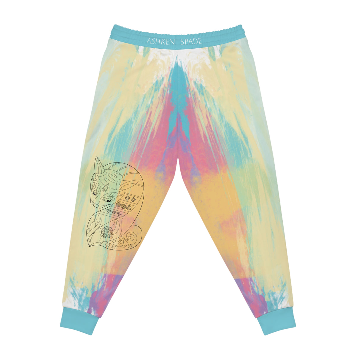Watercolor Pattern Athletic Pants