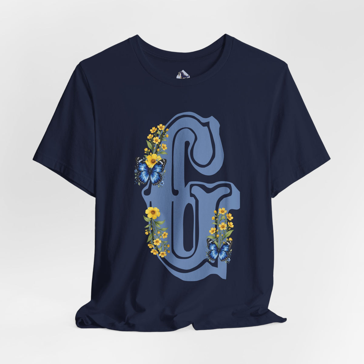 Floral Letter G Monogram T-Shirt