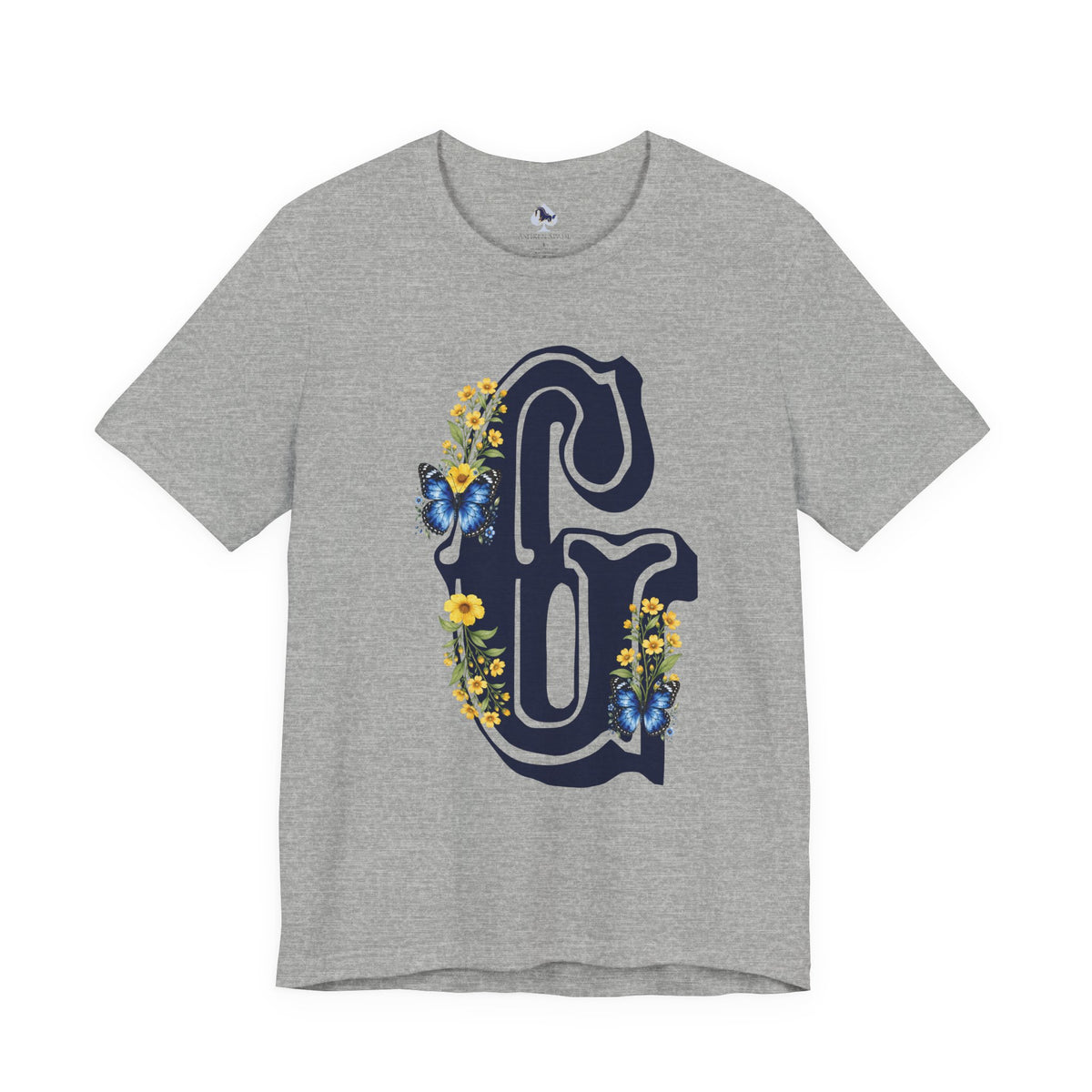 Floral Letter G Monogram T-Shirt