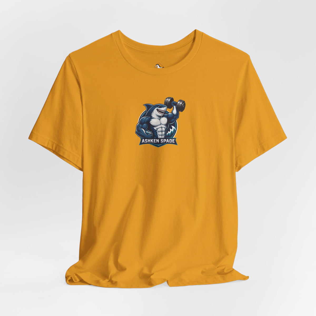 Ashken Spade Shark Weightlifter Personalized Graphic Tee