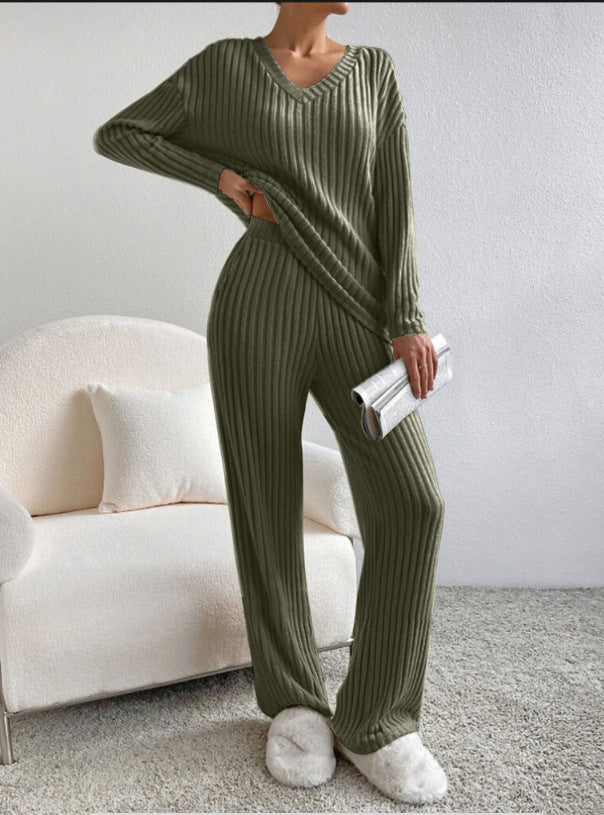 Women's Straight-leg Pants Elegant Loose Suit