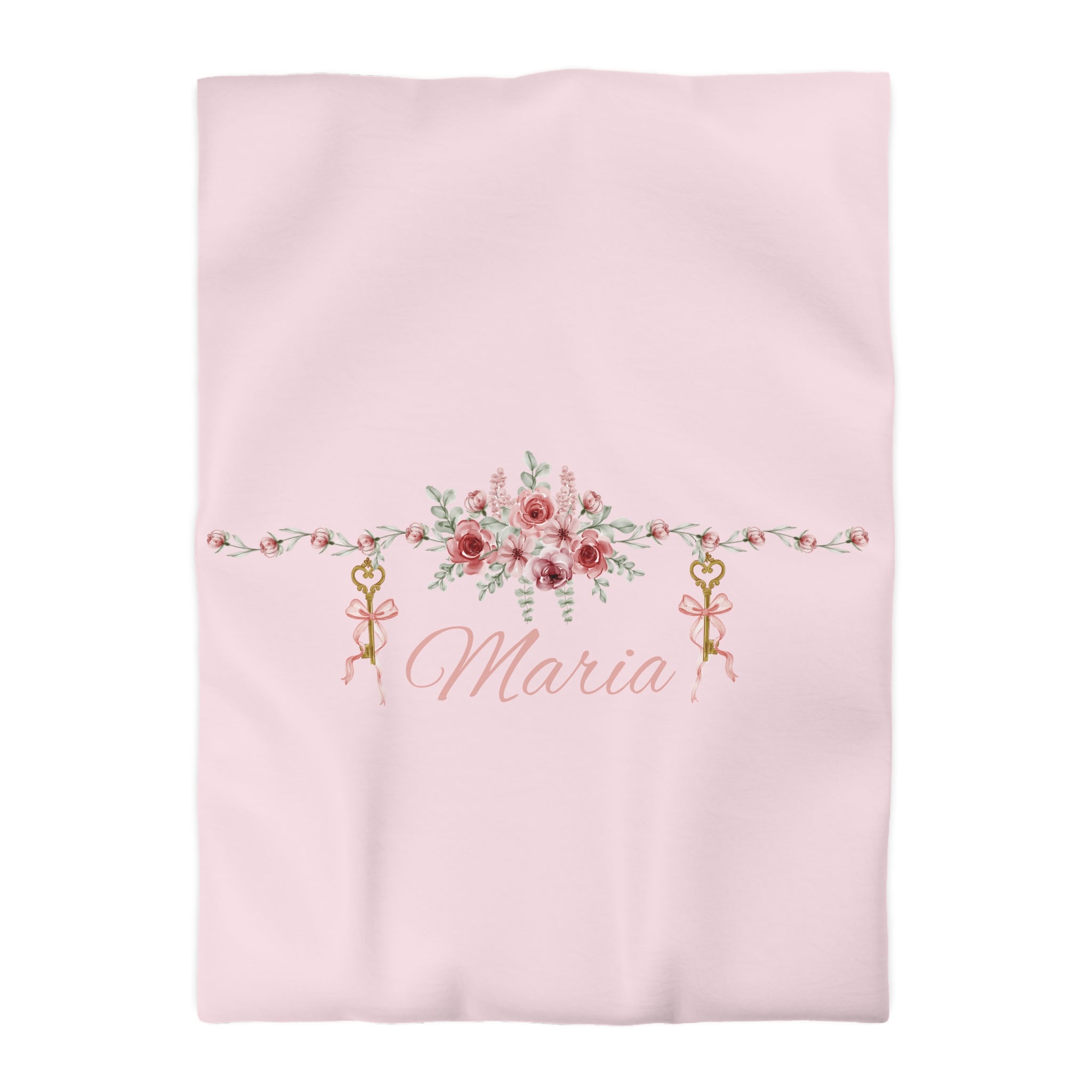 Floral Key Bouquet Duvet Cover