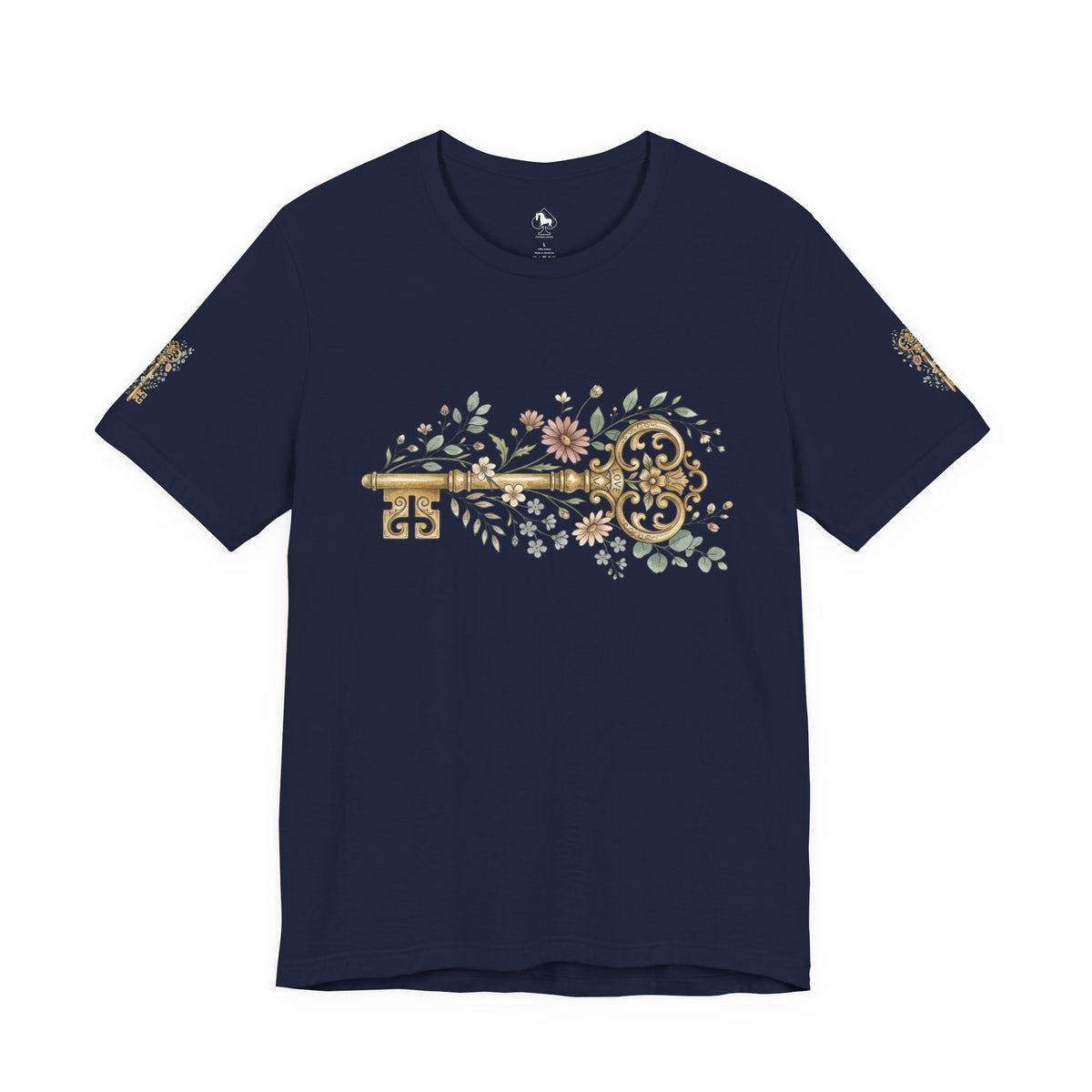 Vintage Floral Key T-Shirt