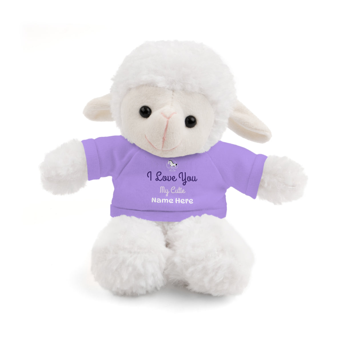 Custom Stuffed Animal with “I Love You” Tee