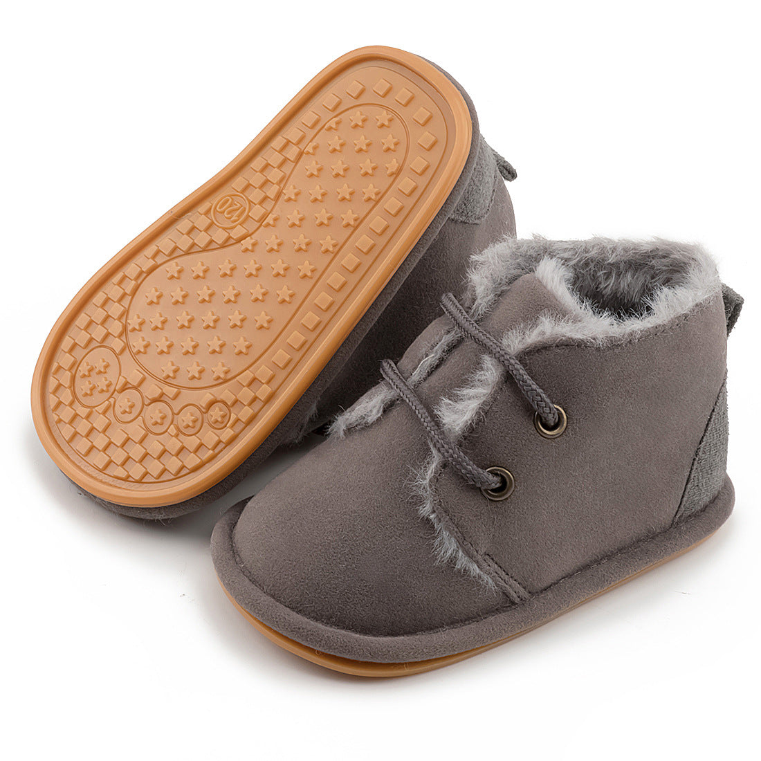 Cozy Velvet Baby Shoes – Warm & Non-Slip