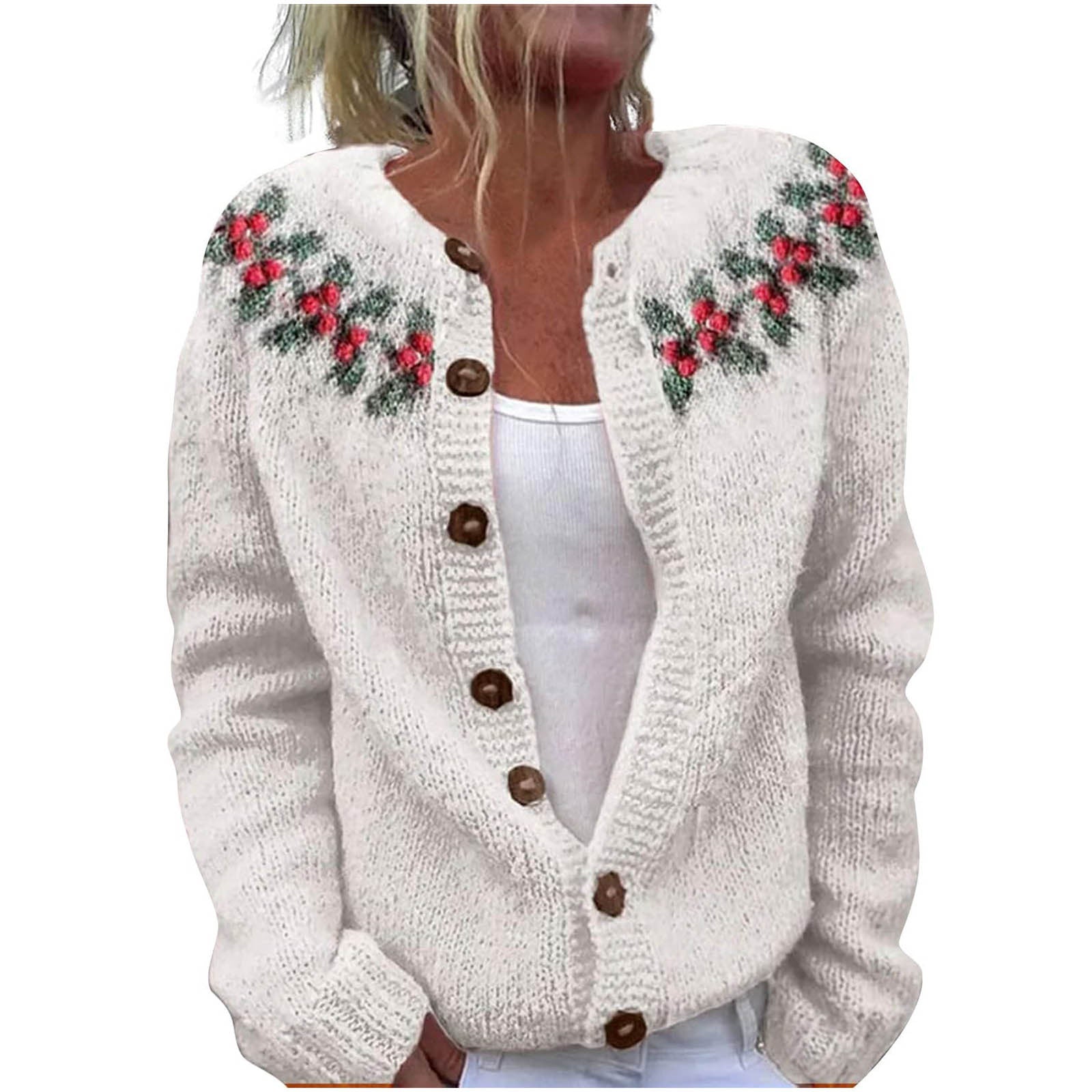 3D Digital Printing Cardigan Knitted Coat Imitation Sweaters