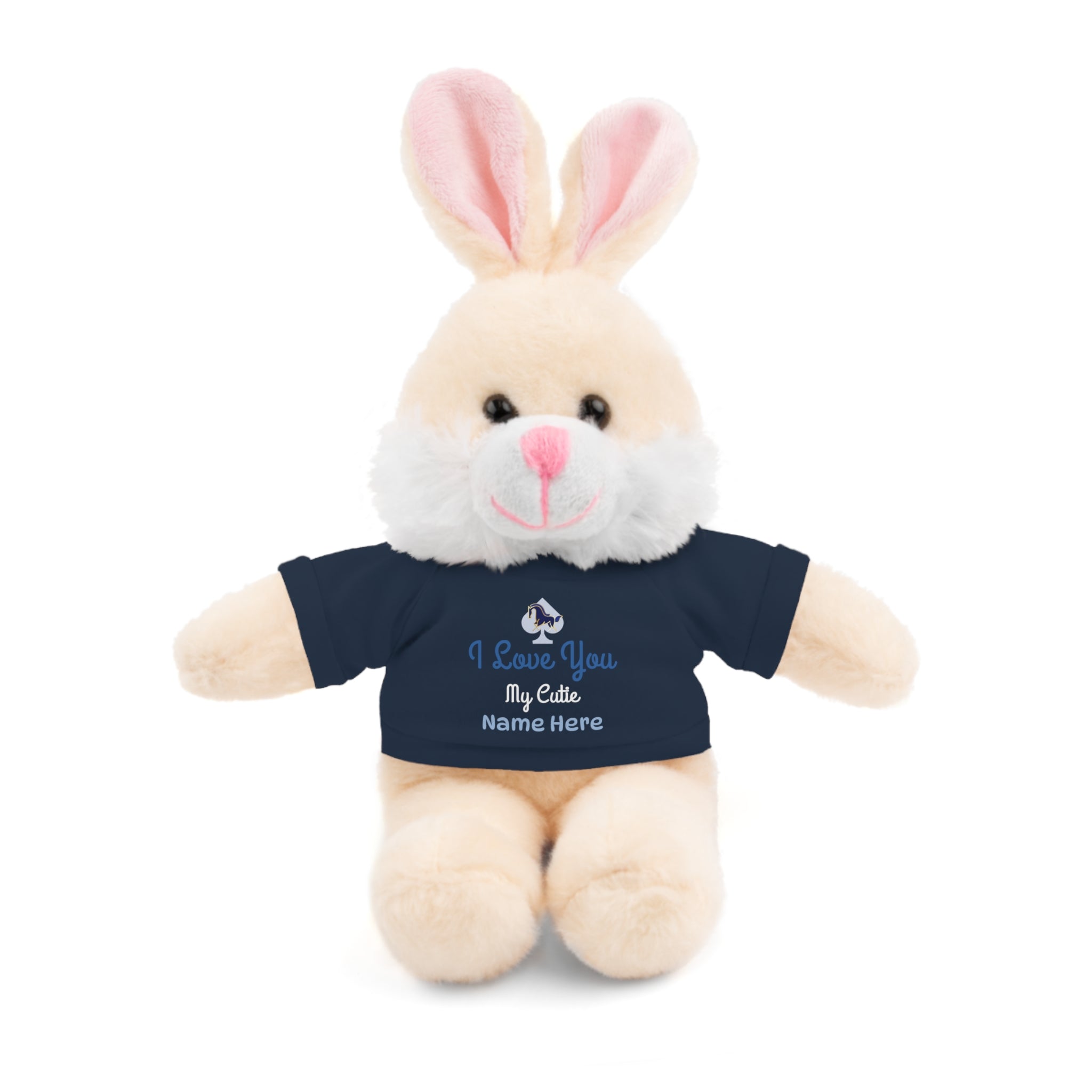 Personalized Teddy Bear with "I Love You" Tee