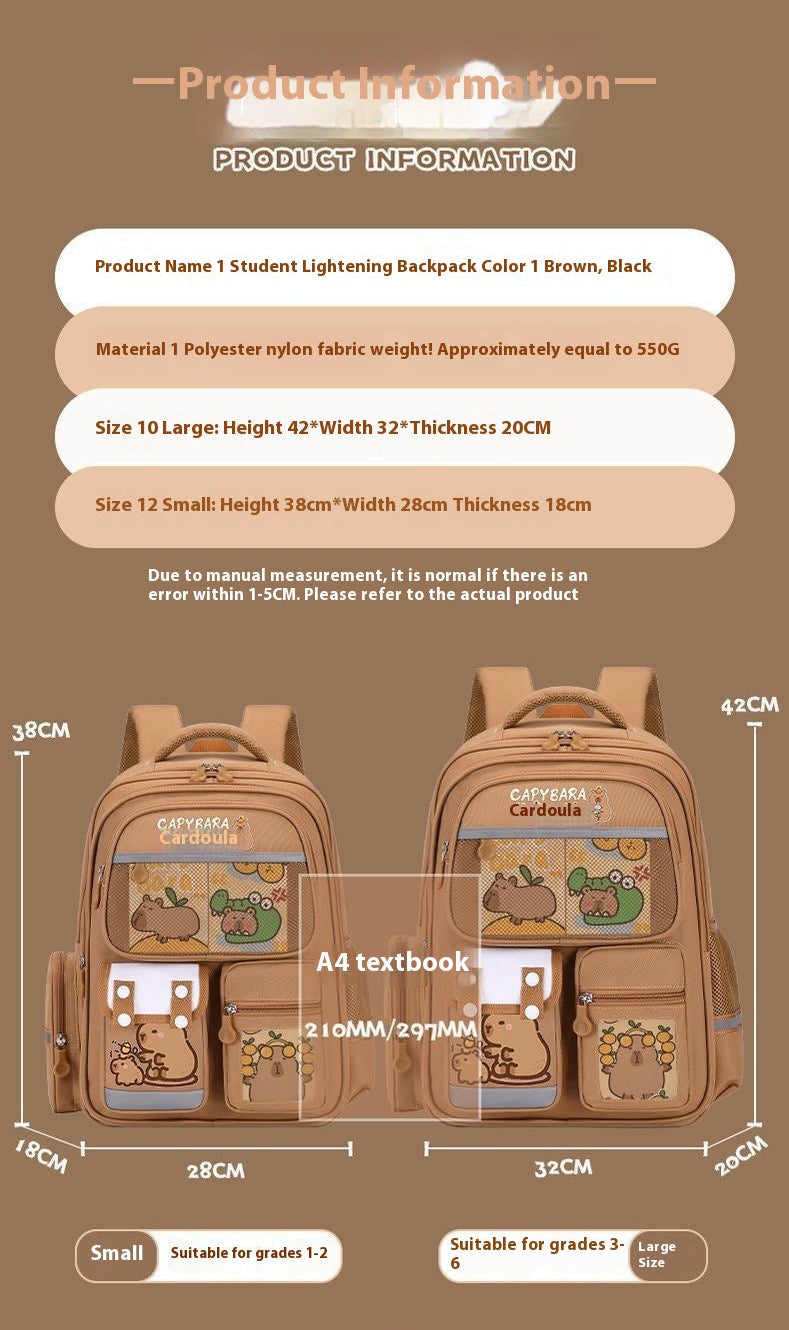 Elementary School Cartoon Backpack
