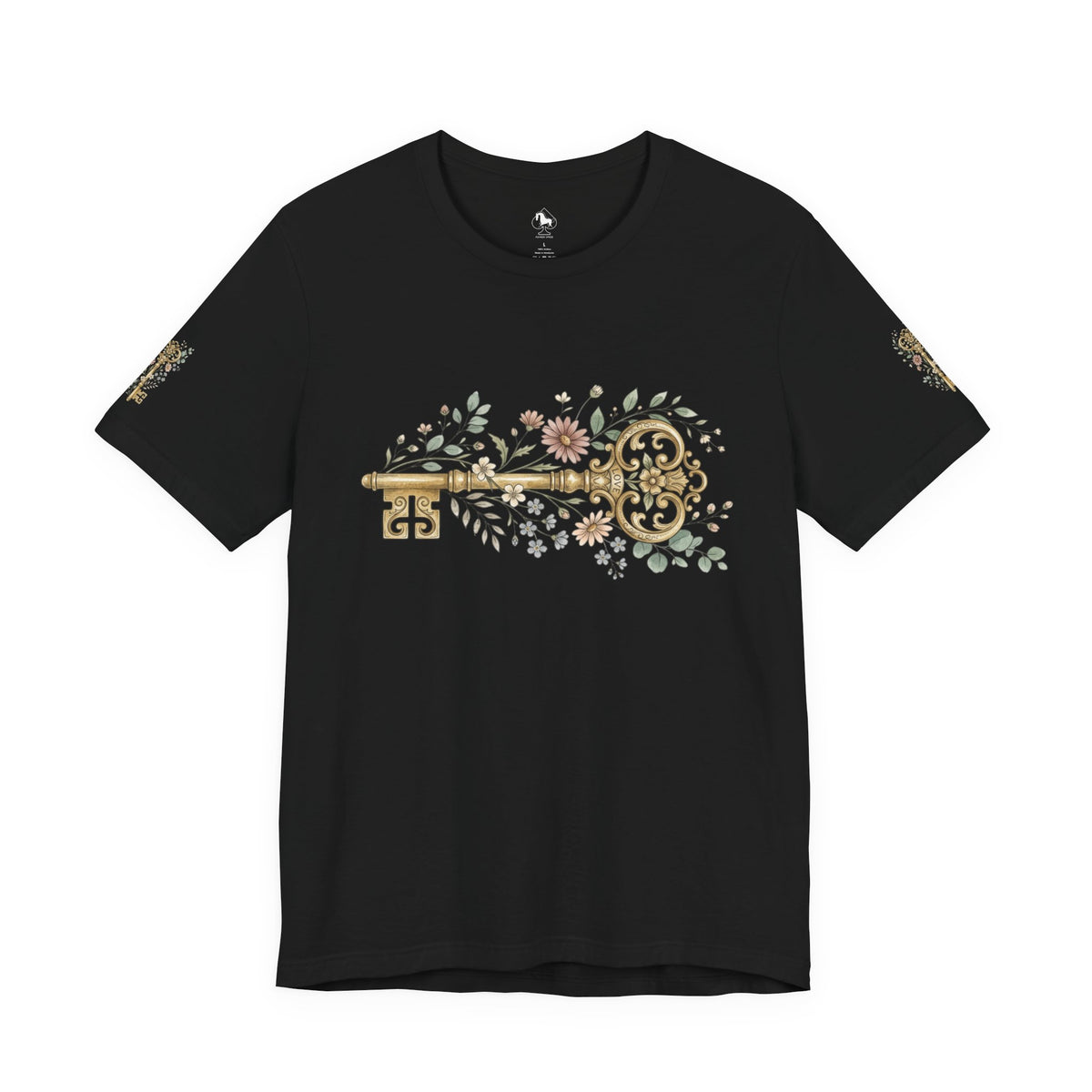Vintage Floral Key T-Shirt