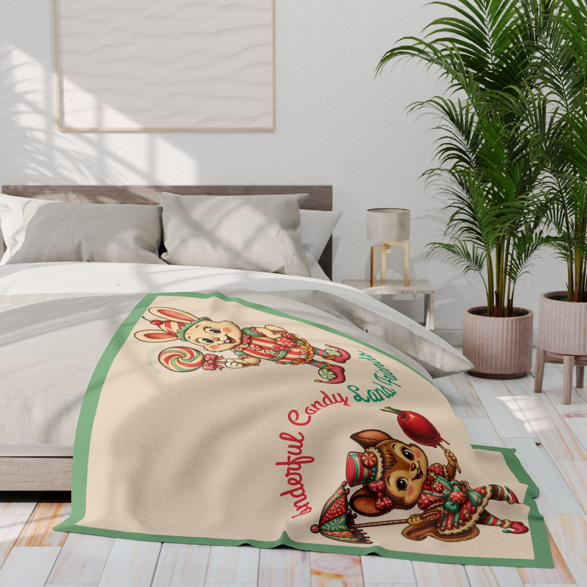 Wonderful Candy Land Friends Fleece Blanket