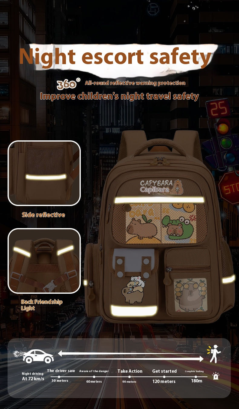 Elementary School Cartoon Backpack