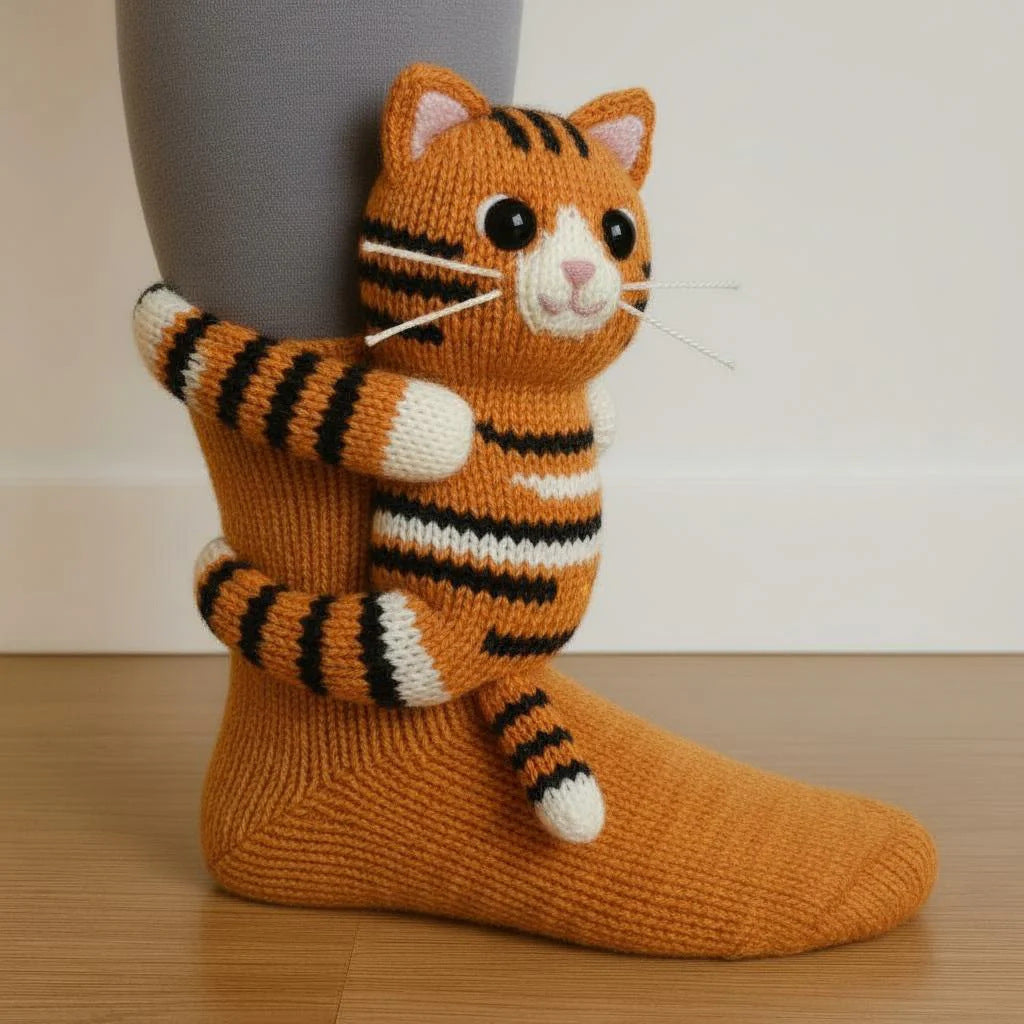 Crochet Animal Plush Socks