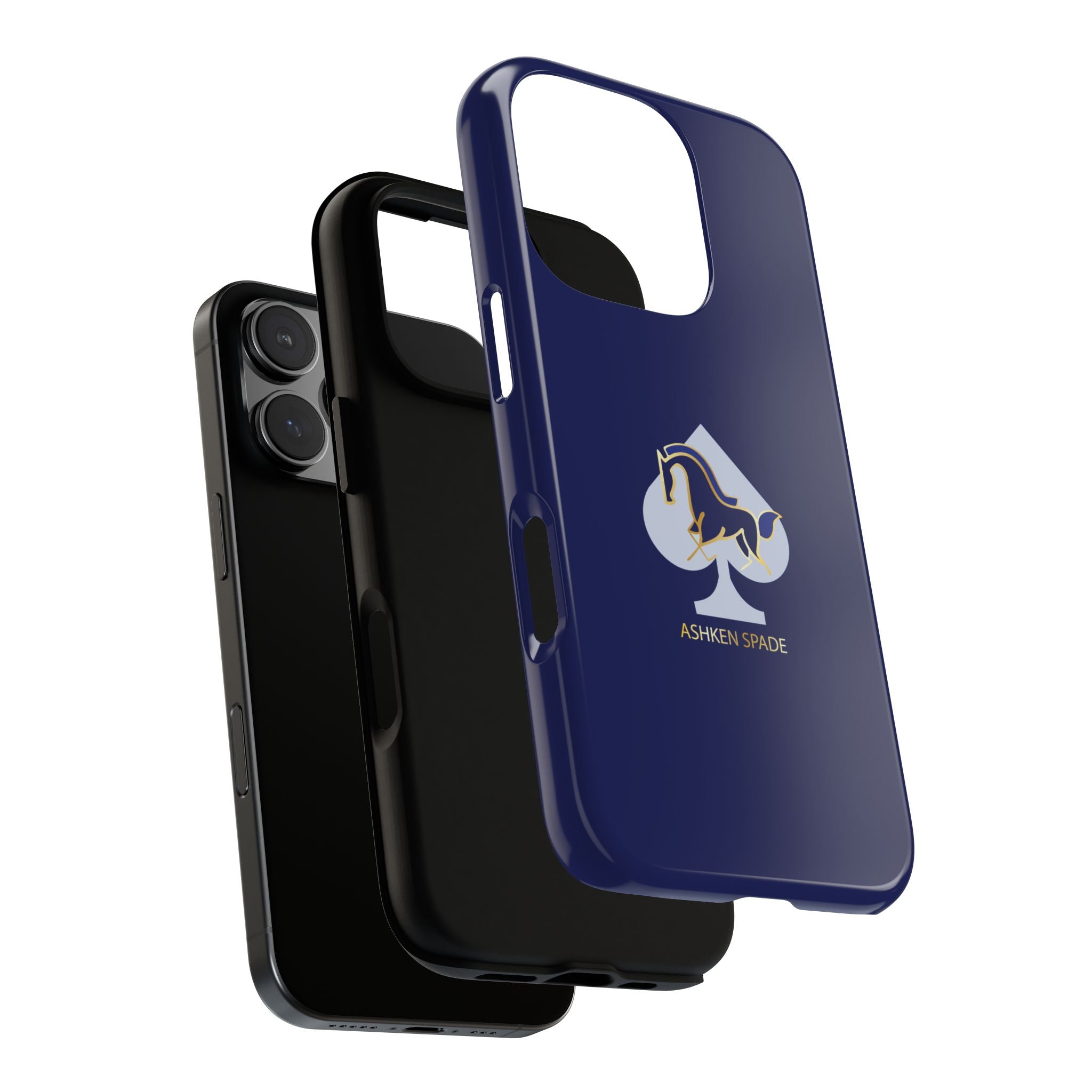 Navy Blue Ashken Spade Logo Phone Case