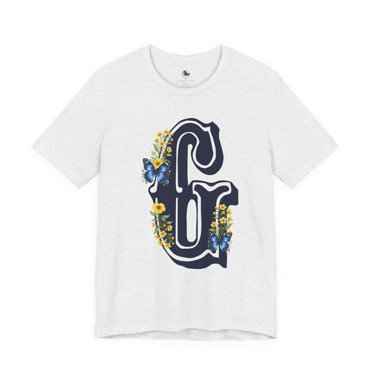Floral Letter G Monogram T-Shirt
