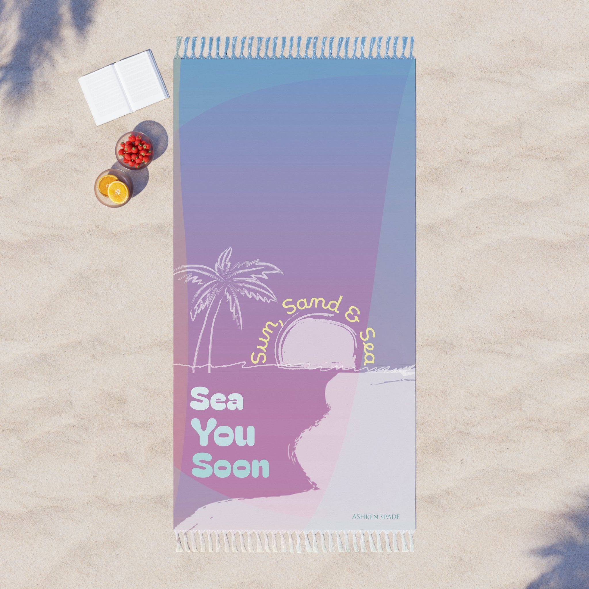 Sea You Soon Beach Towel
