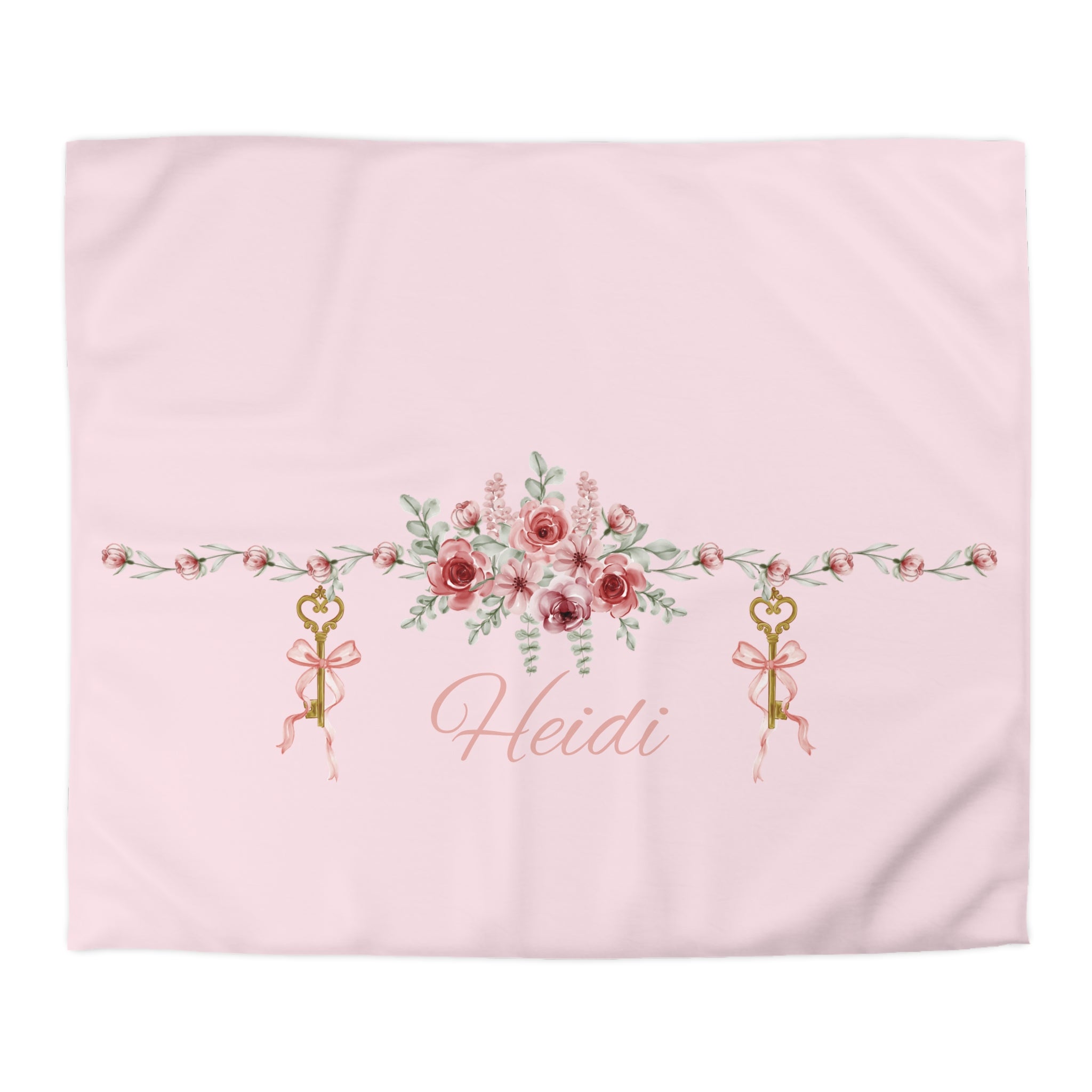 Floral Key Bouquet Duvet Cover