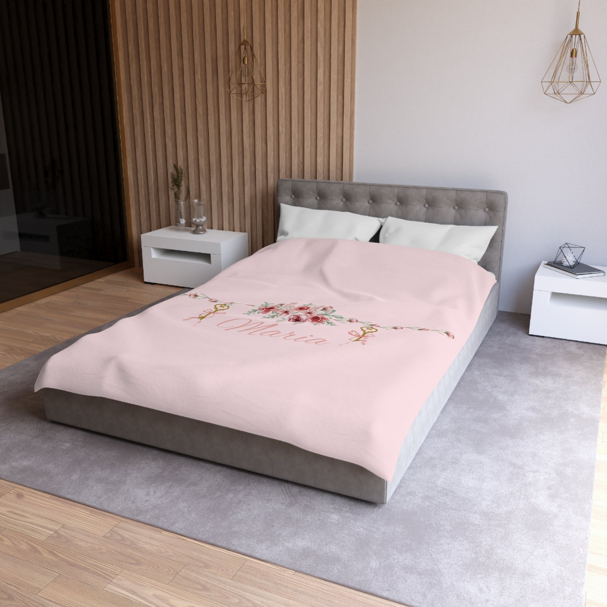 Floral Key Bouquet Duvet Cover