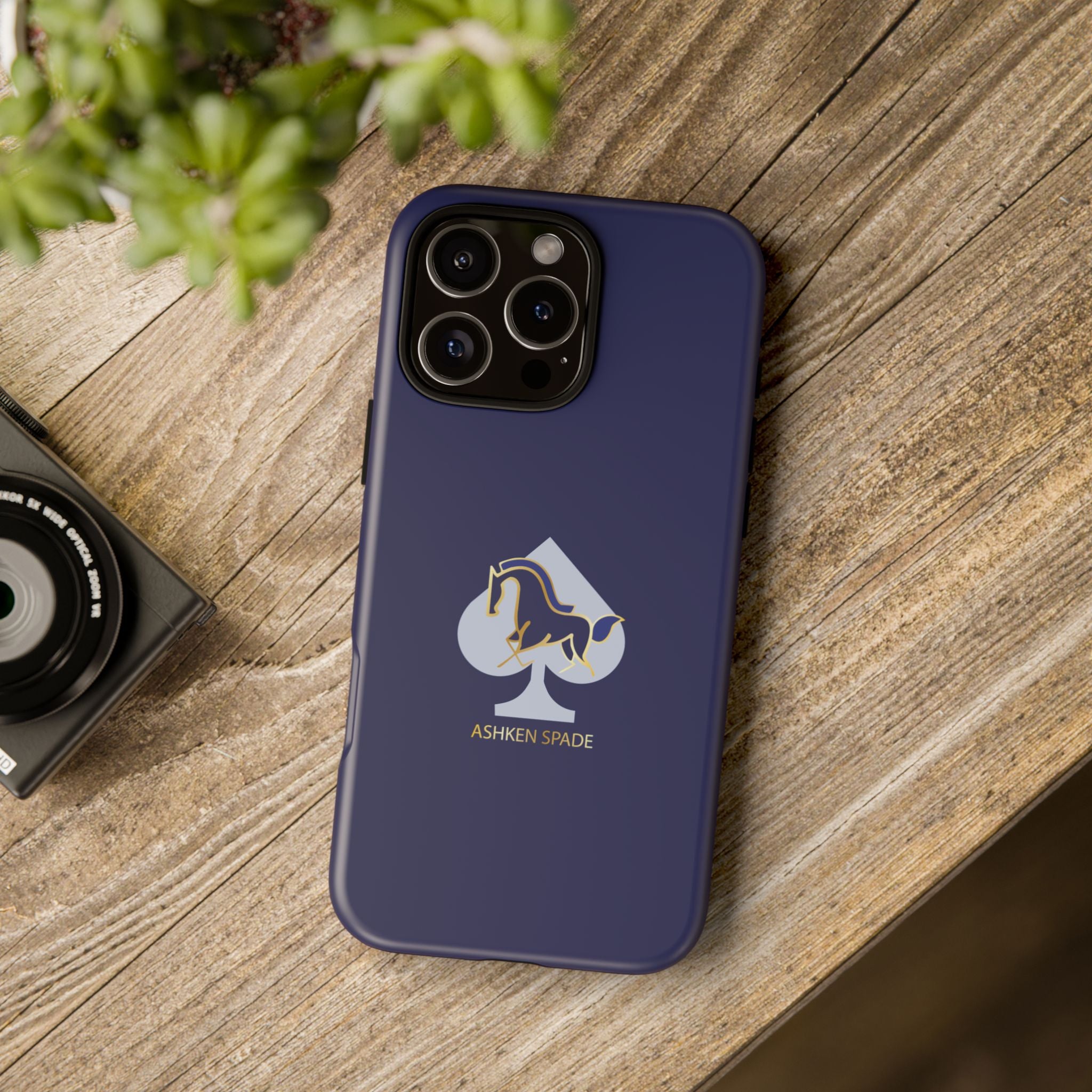 Navy Blue Ashken Spade Logo Phone Case