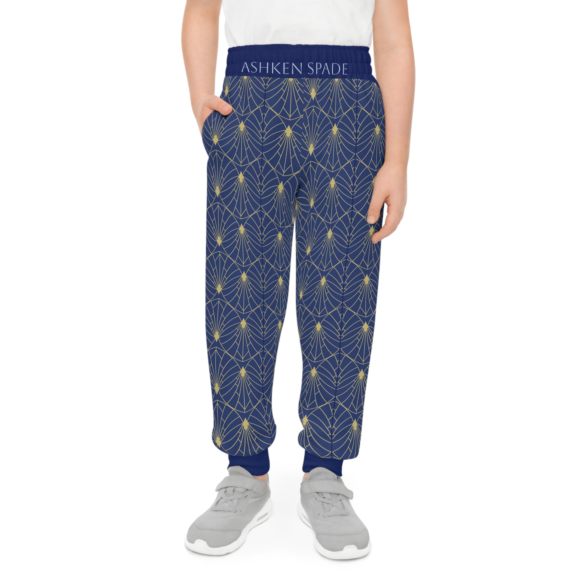 Copy of Copy of Navy Geometric Youth Joggers