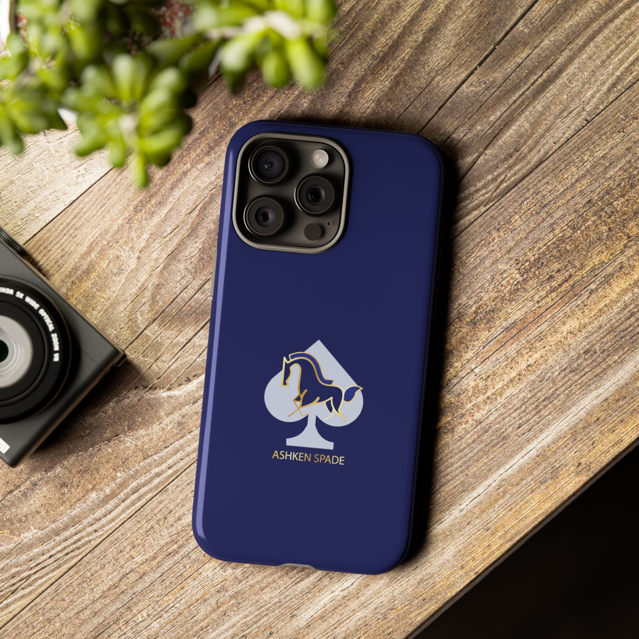 Navy Blue Ashken Spade Logo Phone Case