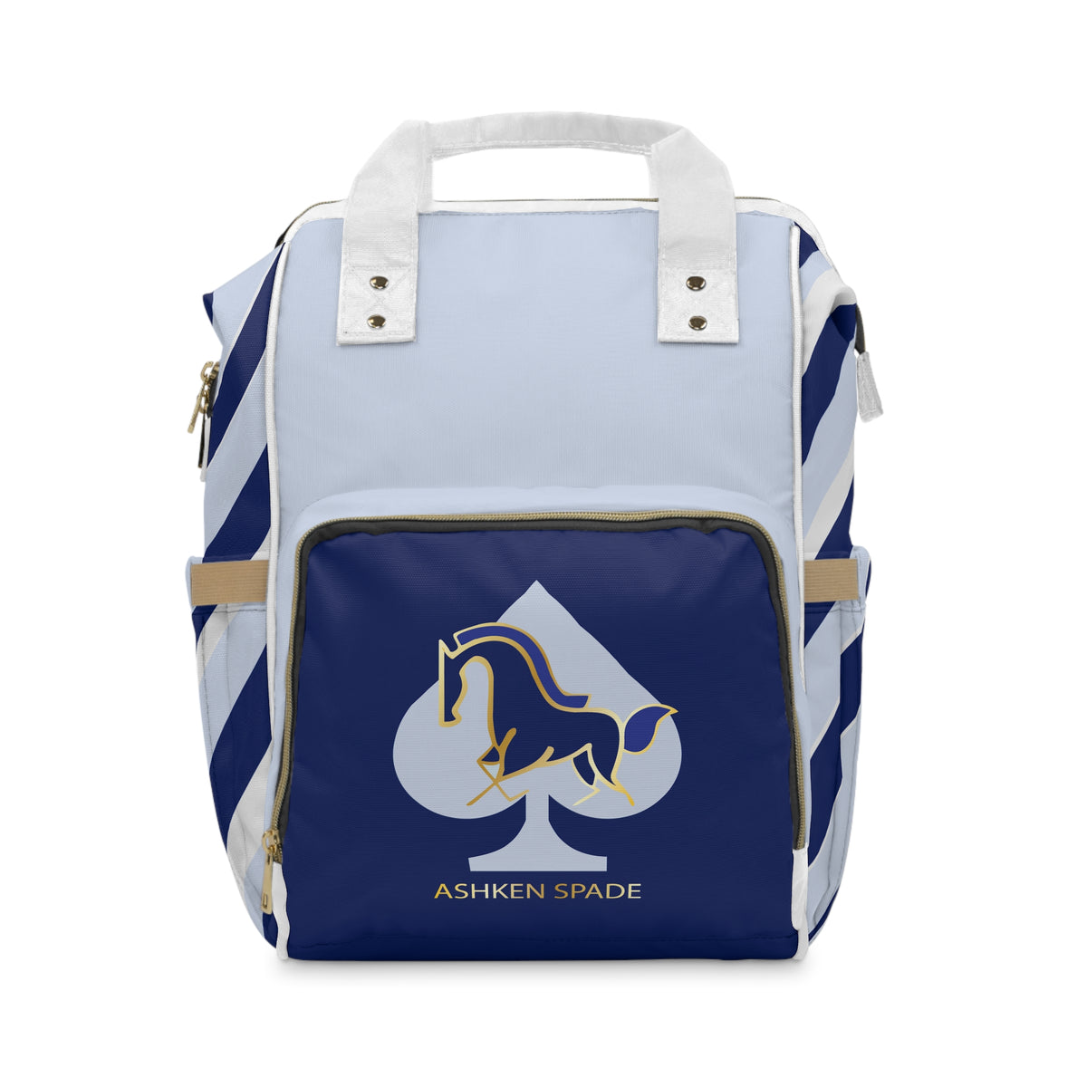 Multifunctional Baby Changing Bag with ASHKEN Spade Logo
