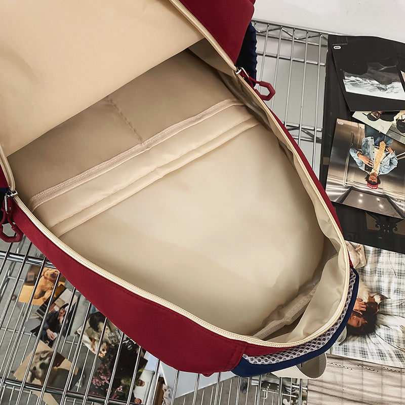 College Student Couple Travel Backpack