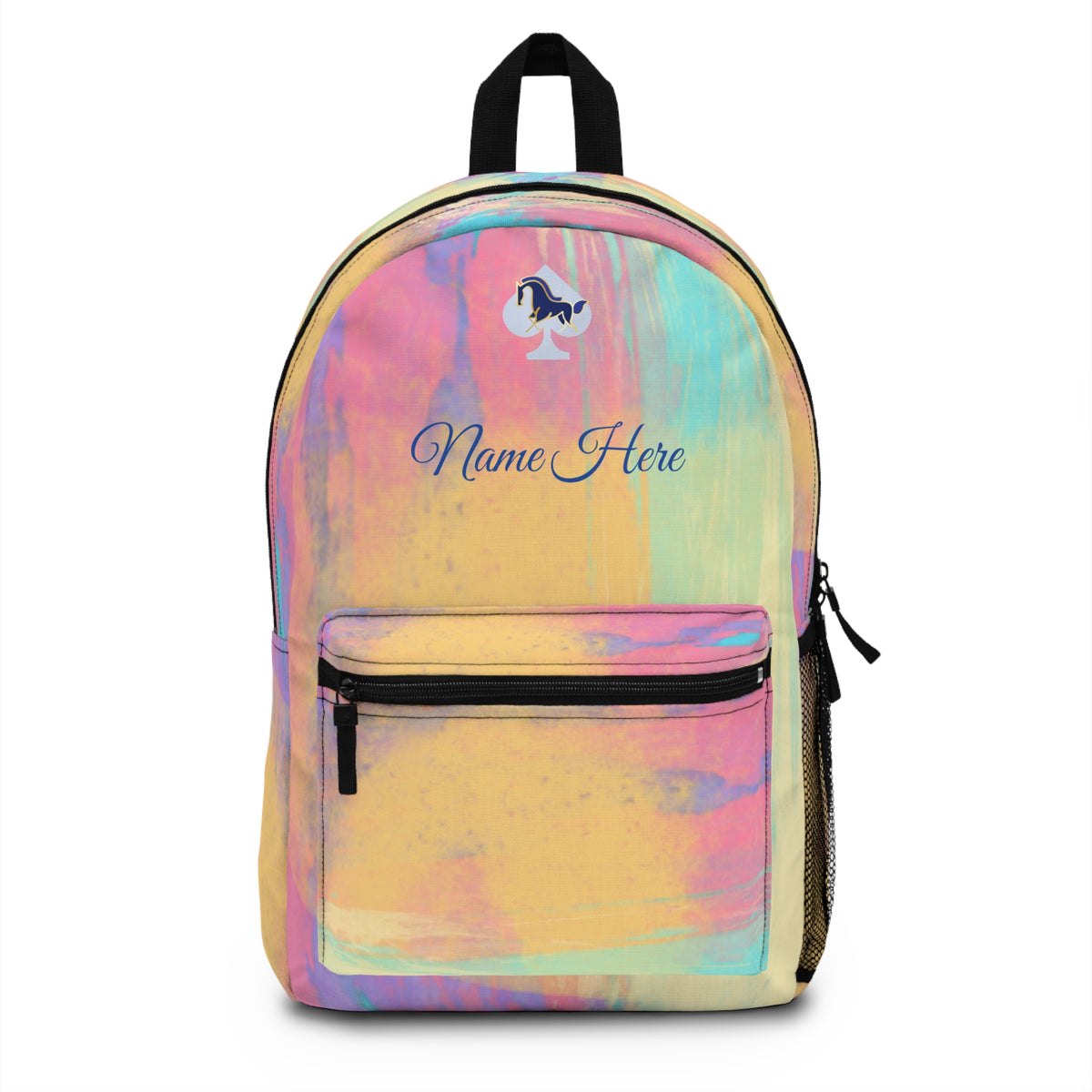 Personalized Pastel Tie-Dye Backpack