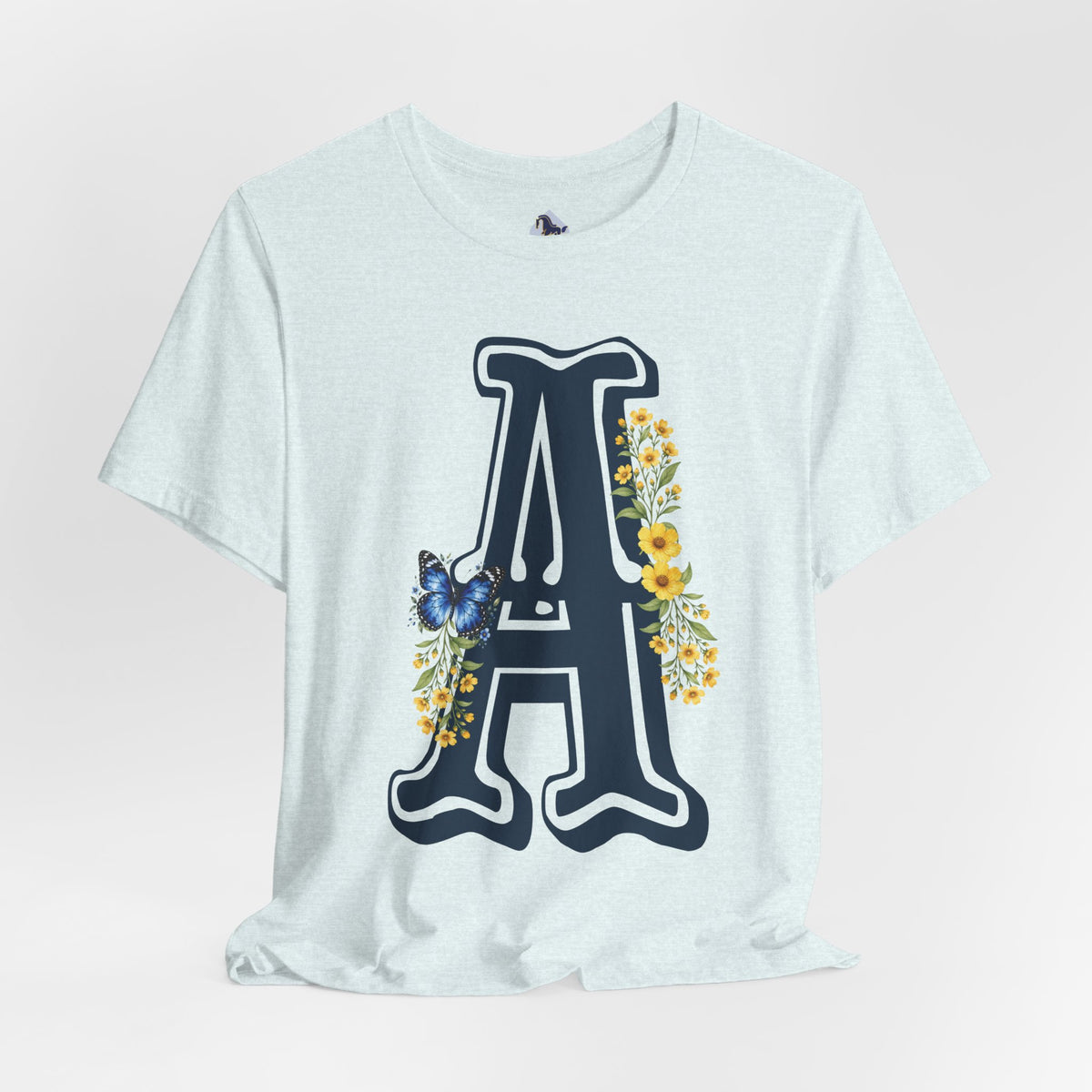 Floral Letter A Graphic T-Shirt