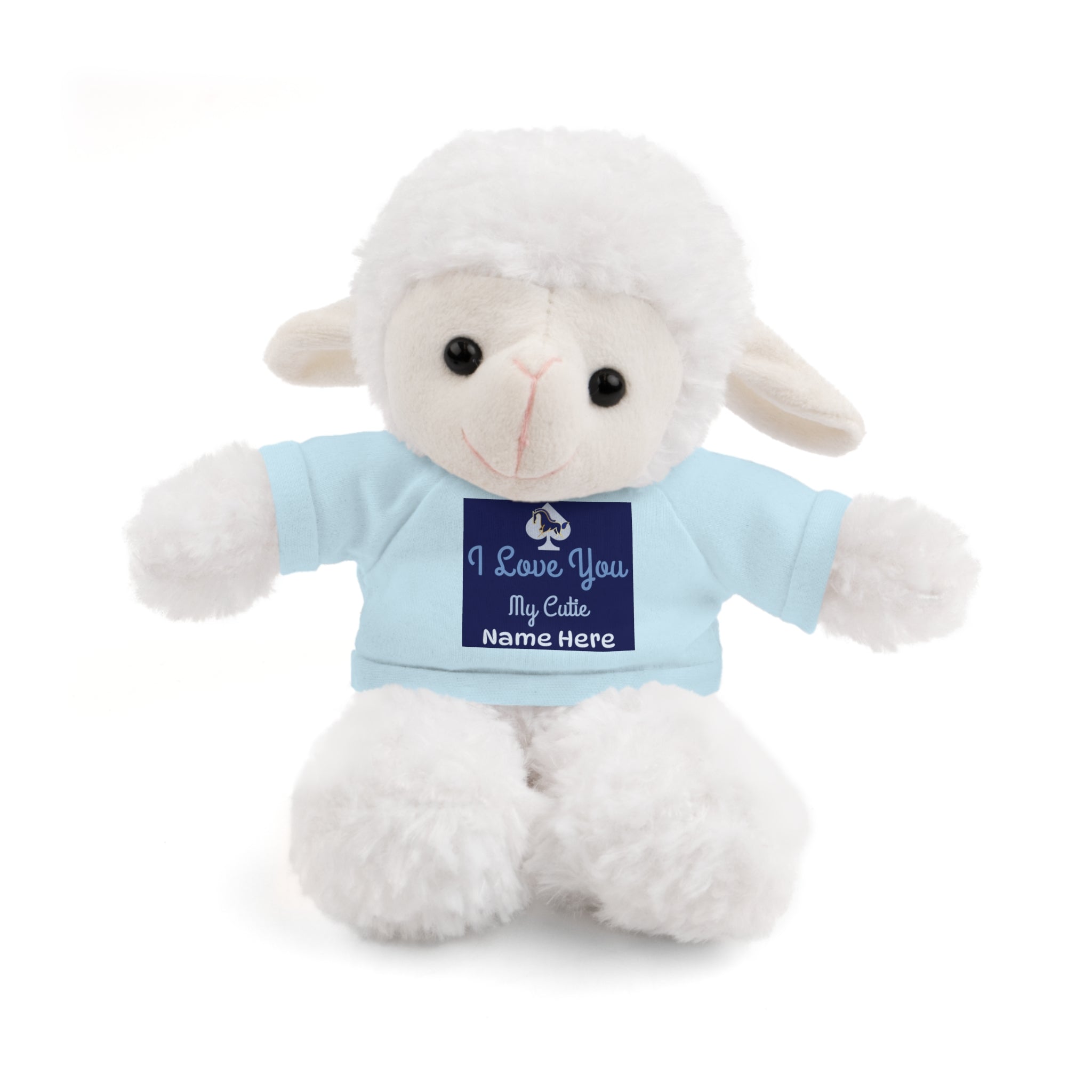 Personalized Teddy Bear with "I Love You" Tee