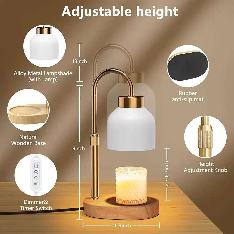Aromatherapy Lamp Simple Wax Melt Lamp Atmosphere Decoration Table Lamp Ornaments Aromatherapy Fireless Bedroom Bedside Fragrance Lamp