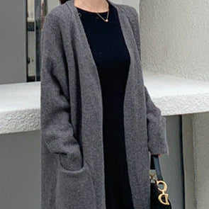 New Loose Mid-length Knitted Women's Coat