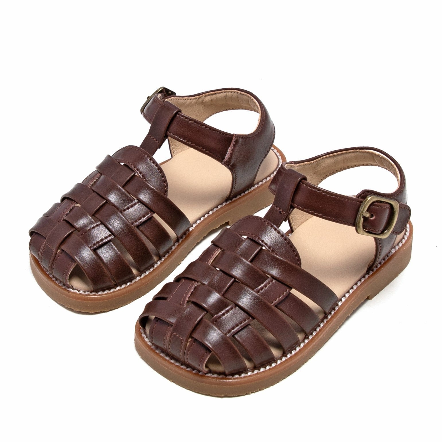 Summer Girl Retro Closed Toe Woven Sandals