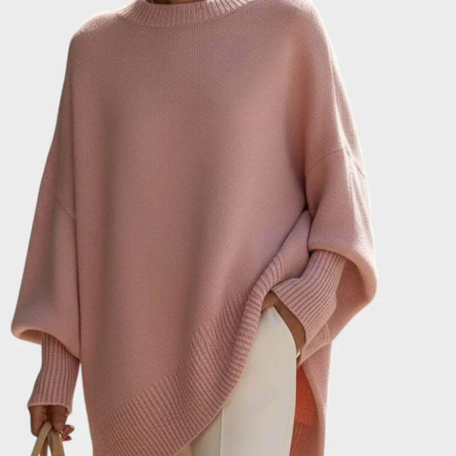 Thick Round Neck Women's Knitted Sweater